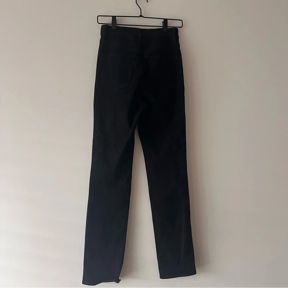Express High Waisted Black 90s Slim Jeans in pitch black // size Small Regular - Picture 6 of 8